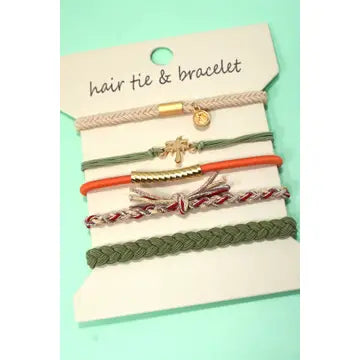 Boho Dual Function Knot Bracelet Hair Ties