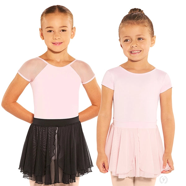 Eurotard Girls Two-Tier Mesh Pull-On Skirt
