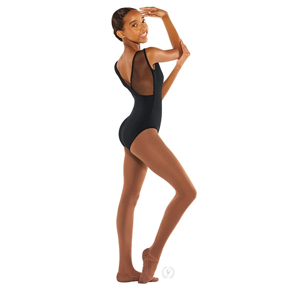 Child Silhouette Mesh Sweetheart Tank Leotard