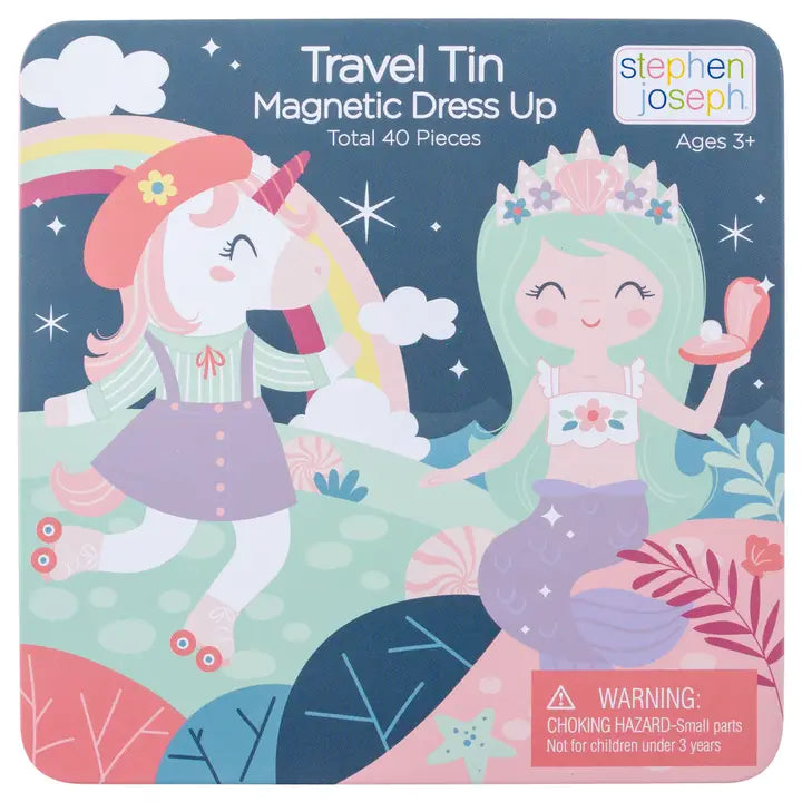 Travel Tin Magnetic Dress-Up - Unicorn/Mermaid