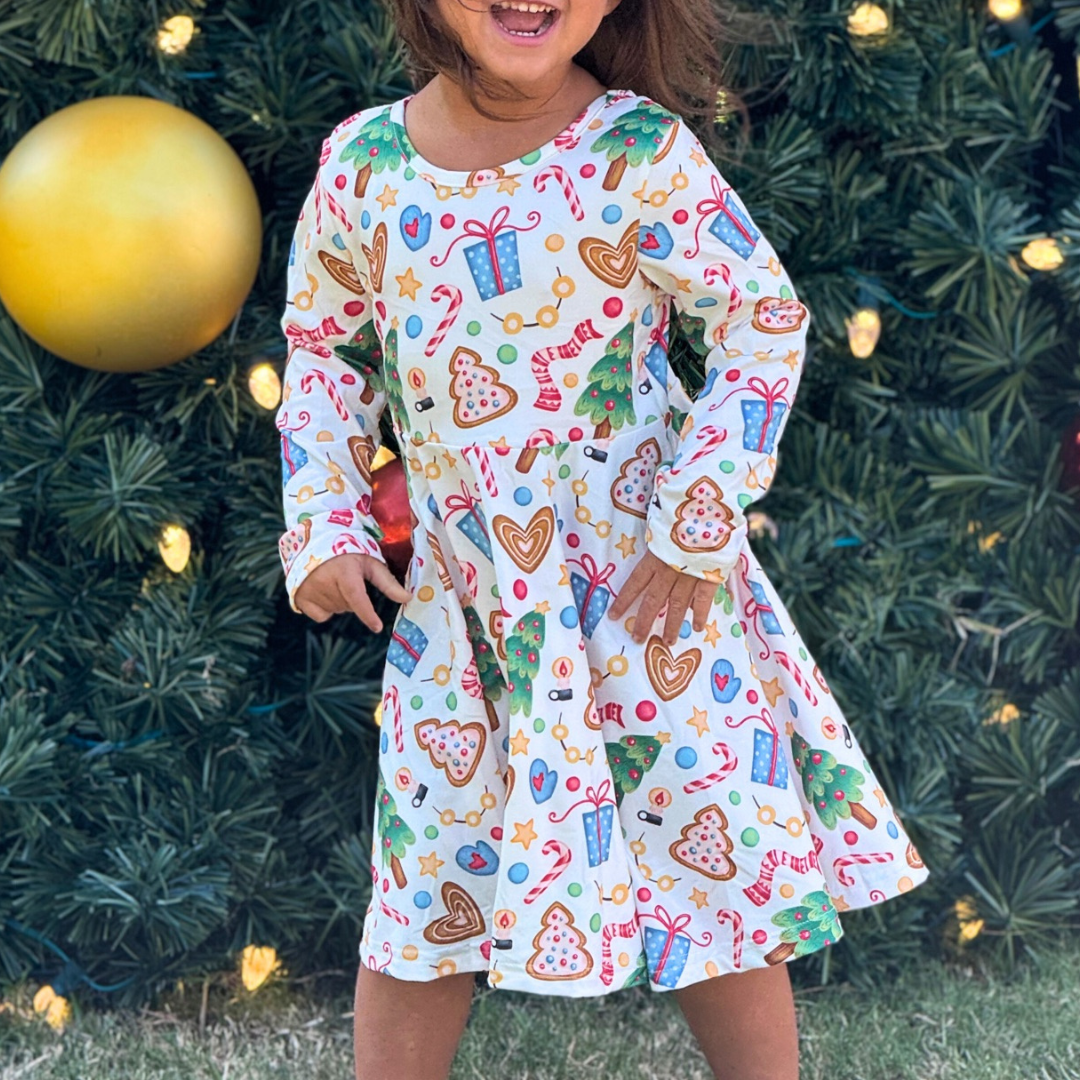 Girls Christmas Palooza Twirl Dress