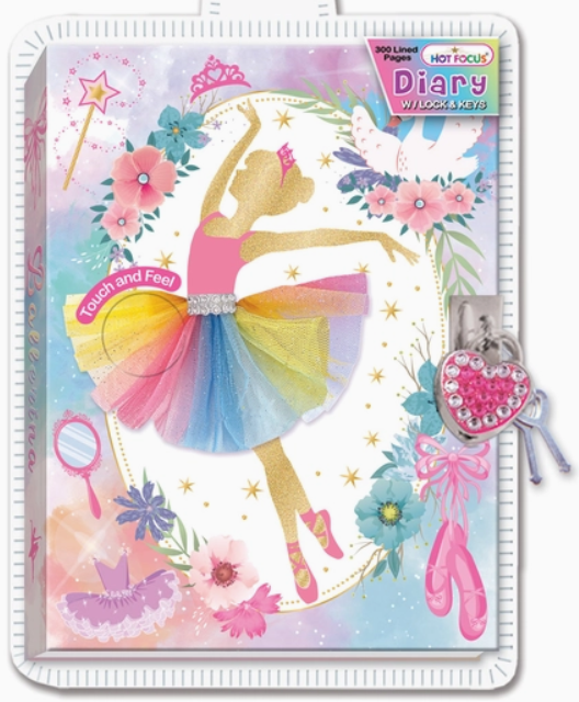 Diary with Lock & Keys, Ballerina Beauties