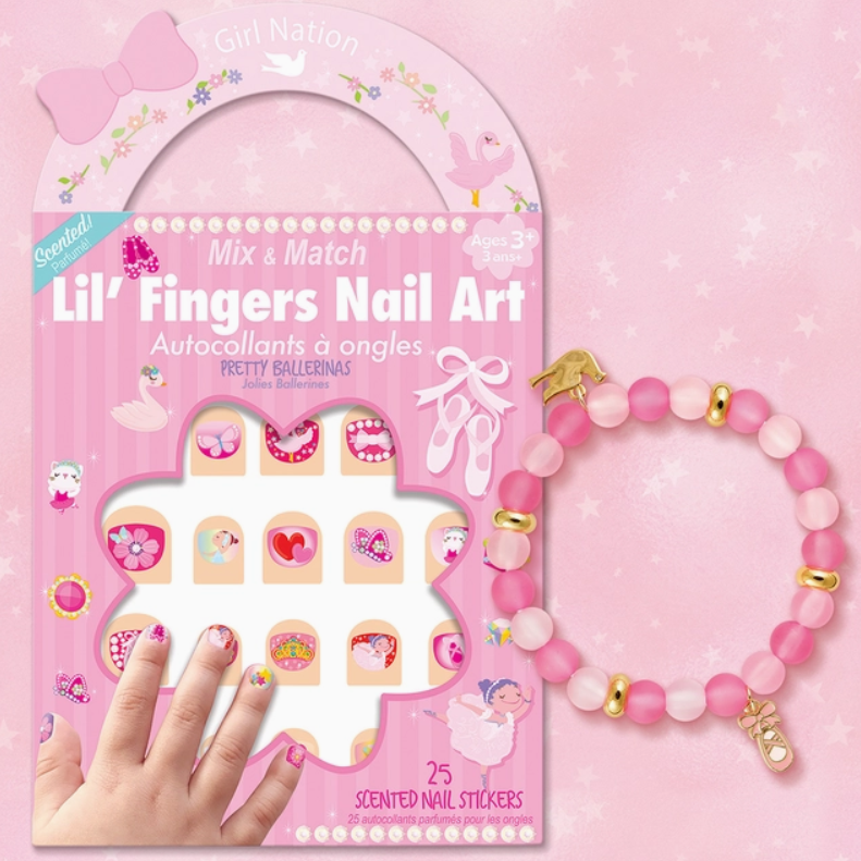 Ballet Bracelet and Nail Sticker Gift Pack