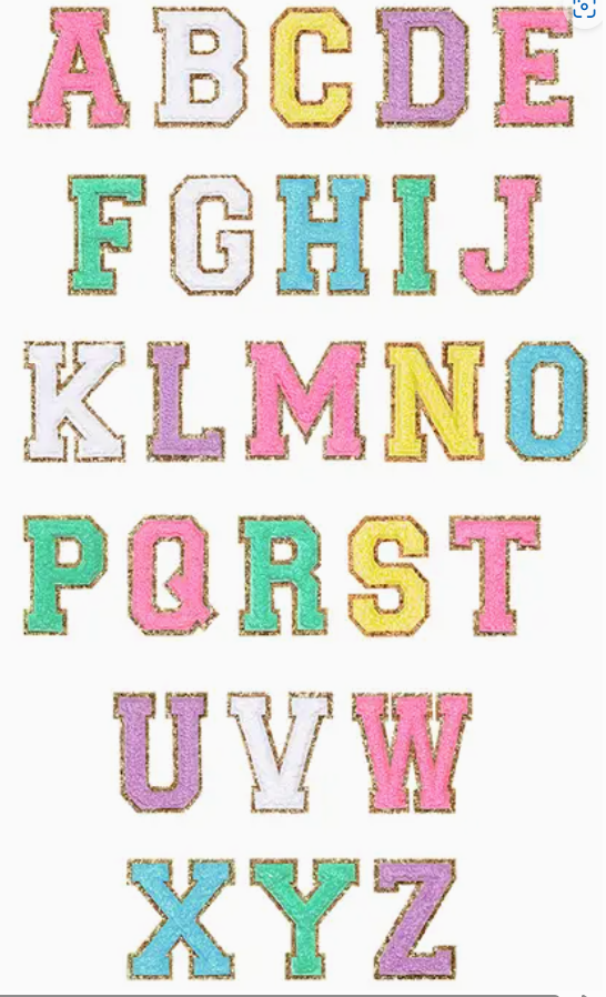 Chenille Sticker Patch-Initial