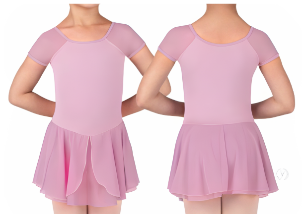 Child Mesh Short Sleeve Dress