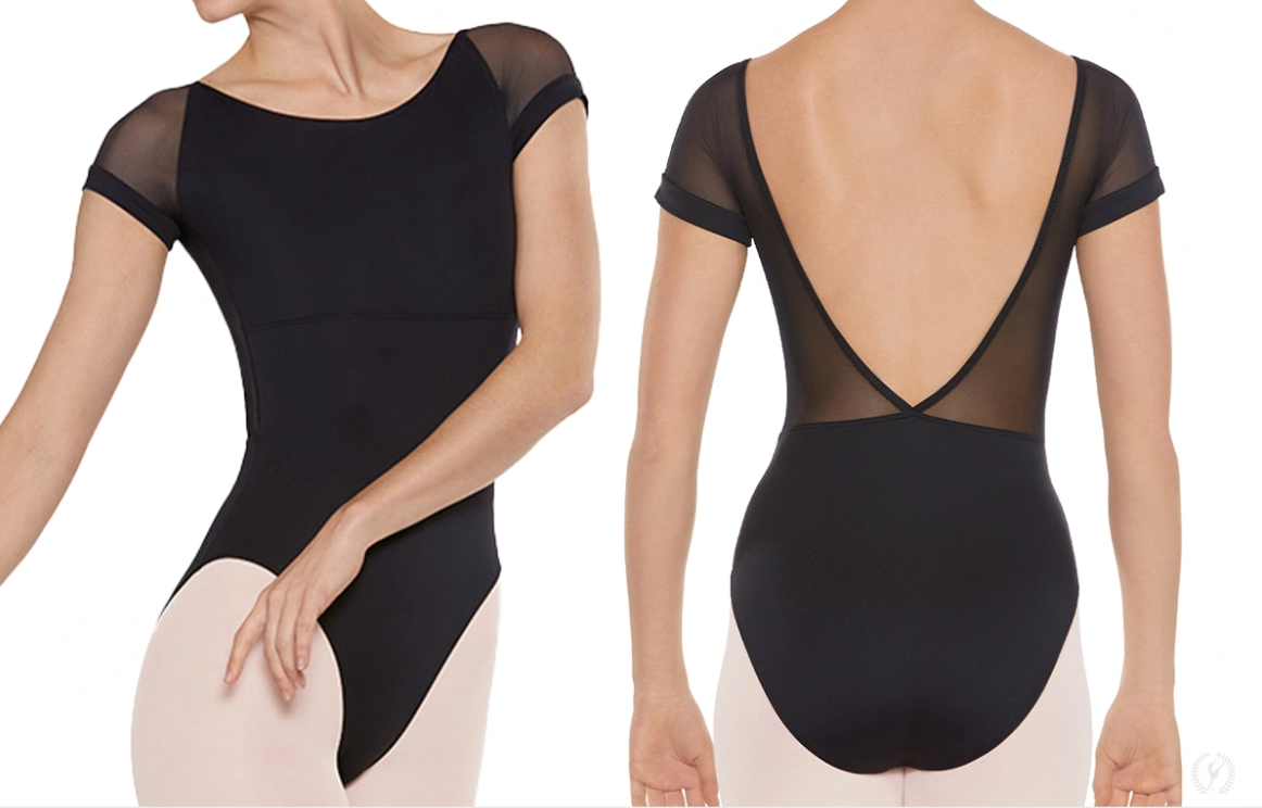 Adult Silhouette Mesh Cap Sleeve Leotard