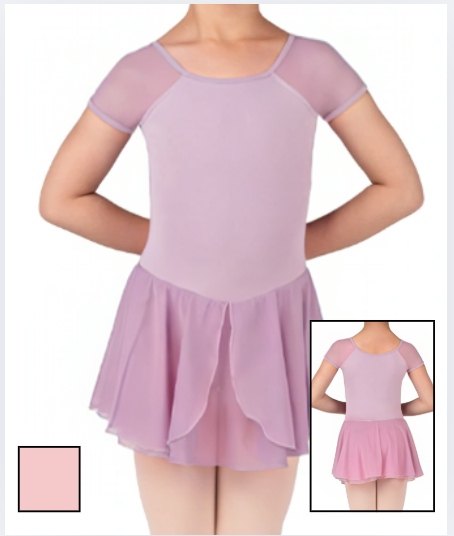 Child Mesh Short Sleeve Dress