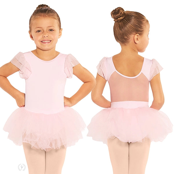 Eurotard Girls Flutter Sleeve Tutu Dress