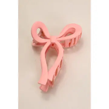 Matte Bow Hair Claw Clip