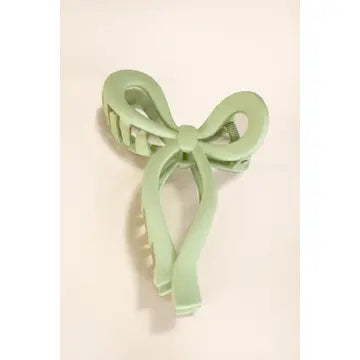 Matte Bow Hair Claw Clip