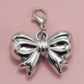 Classic Silver Bow Shoe Charm