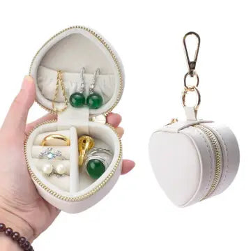 Mini Heart Jewelry Box Keychain Bag Charm