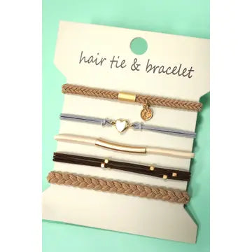 Boho Dual Function Knot Bracelet Hair Ties