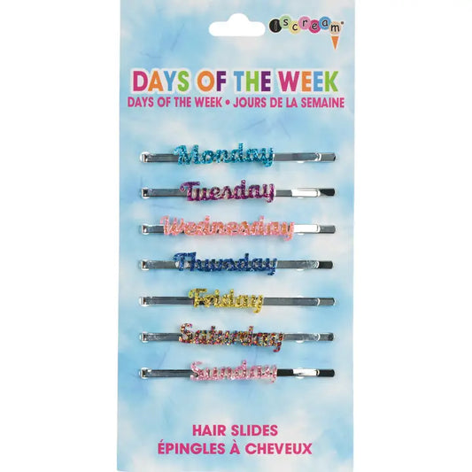Days of the Week Hair Slides