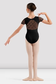 Child Penelope Floral Cap Sleeve Leotard