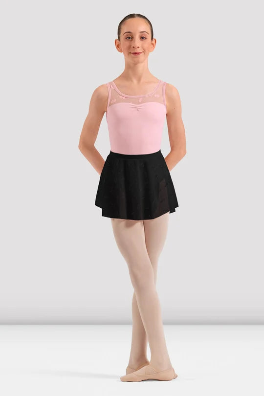 Child Mila Floral Mesh Skirt
