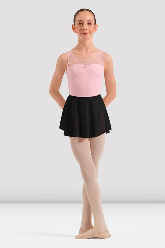 Child Mila Floral Mesh Skirt