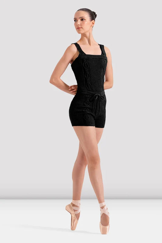 Ladies Valentina Short Cable Knit Unitard