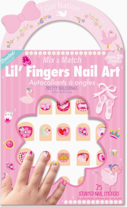 Lil' Fingers Nail Art-Pretty Ballerinas