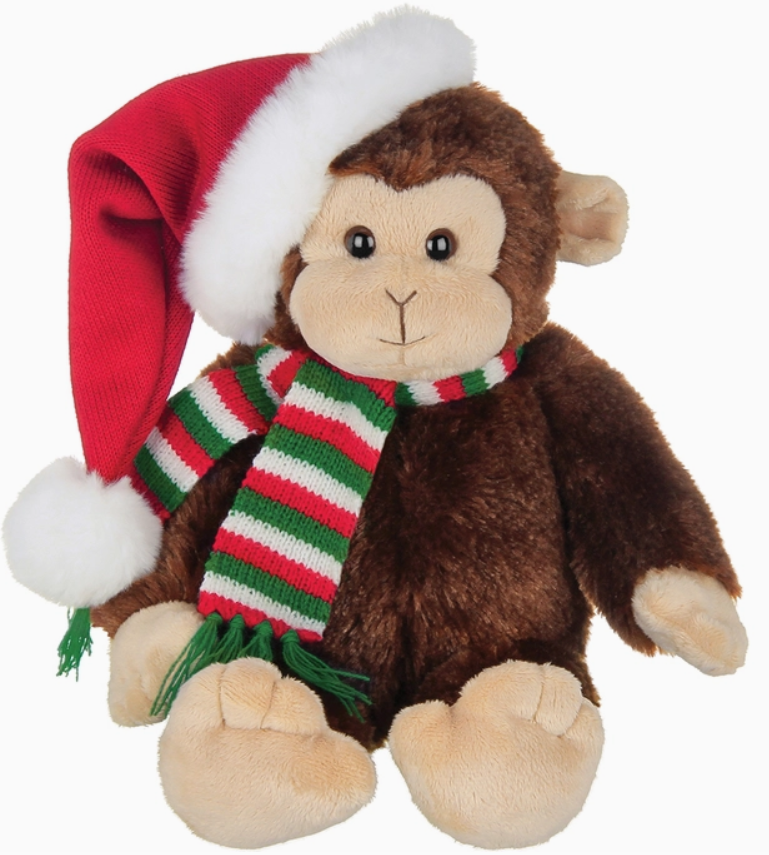 Nicky the Christmas Santa Monkey