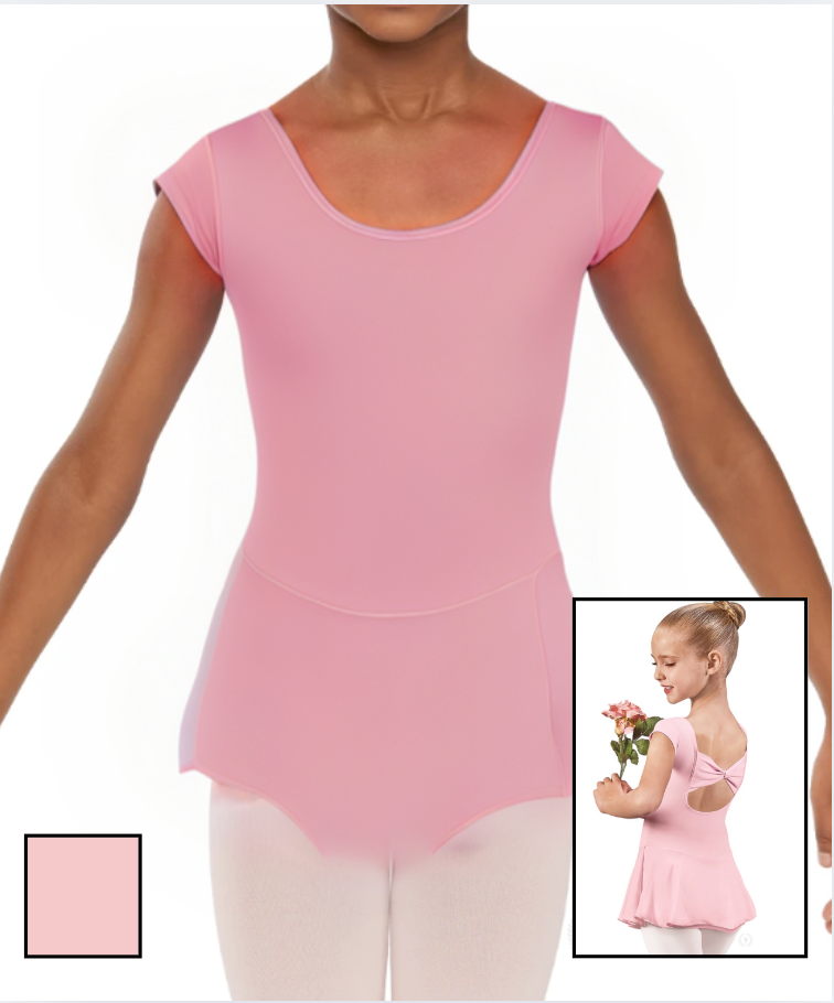 Child Bow Back Leo with Skirt