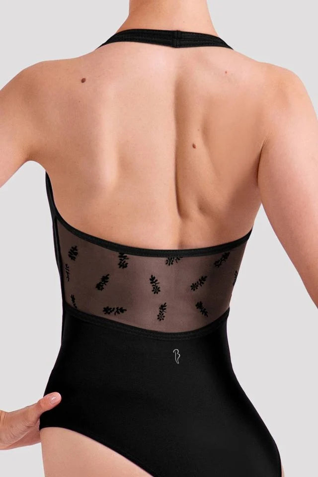 Ladies Charlotte Floral Halterneck Leotard