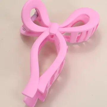 Matte Bow Hair Claw Clip