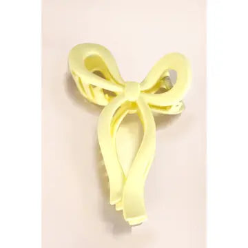 Matte Bow Hair Claw Clip