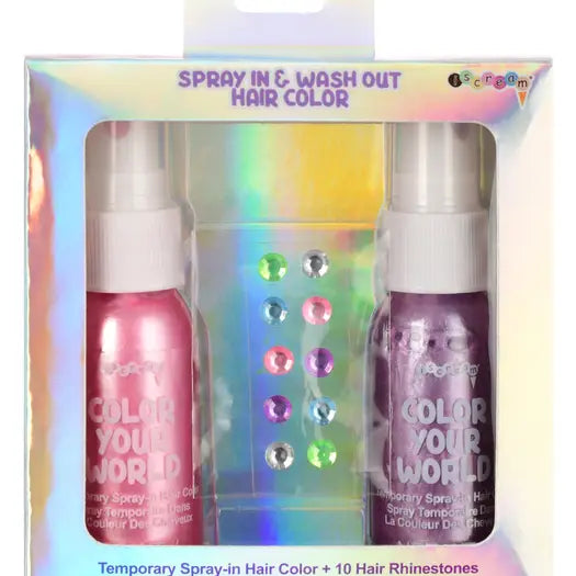 Sparkle Hair Color & Rhinestones