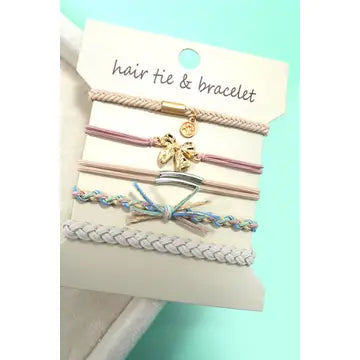 Boho Dual Function Knot Bracelet Hair Ties