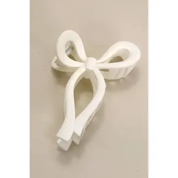 Matte Bow Hair Claw Clip
