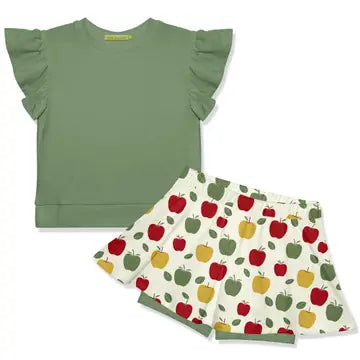 Kids Loden Frost Fr Terry Top & Apple Variety Skort